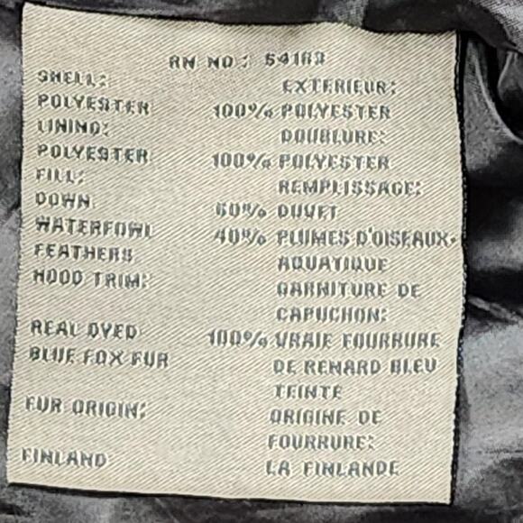 Marc New York Andrew Marc Coat Womens Medium Black Down Puffer Fur Hood Parka - Picture 13 of 16